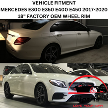 Load image into Gallery viewer, MERCEDES E-CLASS 2017-2020 18&quot; FACTORY OEM FRONT AMG WHEEL RIM 85538 A2134011800