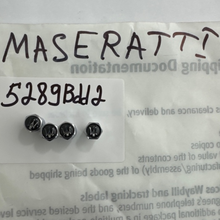 Load image into Gallery viewer, Set of 4 Universal Maserati Silver Wheel Stem Air Valve Caps 5289bdd2