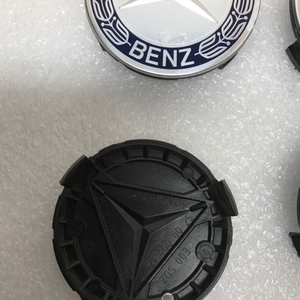 4PC Mercedes 75MM Classic Dark Blue Wheel Center Hub Caps AMG Wreath 331c6574