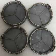 Load image into Gallery viewer, Set of 4 Mercedes-Benz Silver Wheel Center Hub Caps a7b13f44