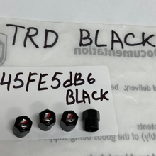 Load image into Gallery viewer, Set of 4 Universal  Trd Black Wheel Stem Air Valve Caps 45fe5db6black