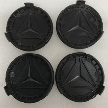 Load image into Gallery viewer, Set of 4 Mercedes-Benz Classic Dark Blue Wheel Center Caps AMG Wreath fa91a722