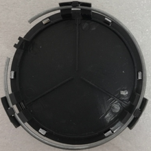 Load image into Gallery viewer, Set of 4 Mercedes-Benz Matte Black Wheel Center Hub Caps 75mm 040a7d0b
