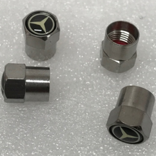 Load image into Gallery viewer, Set of 4 Mercedes Tire Valve Stem Caps For Car 729d6484