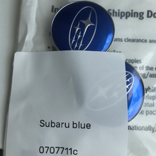 Load image into Gallery viewer, SET OF 2 Subaru Wheel Center Cap Blue 0707711c