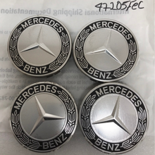 Load image into Gallery viewer, Set of 4 Mercedes 75MM Classic Dark Blue Wheel Center Hub Caps 47205fec