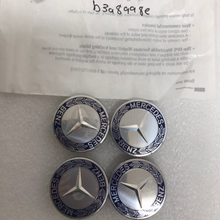Load image into Gallery viewer, Set of 4 Mercedes 75MM Classic Dark Blue Wheel Center Hub Caps AMG b3a8998e