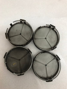 4x Mercedes-Benz Matte Black Wheel Center Hub Caps 75mm 31f18487