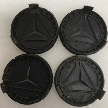 Load image into Gallery viewer, Set of 4 Mercedes Classic Dark Blue Wheel Center Hub Caps AMG Wreath a539ea04