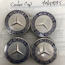 Load image into Gallery viewer, Set of 4 Mercedes-Benz 75MM Classic Dark Blue Wheel Center Hub Caps 1ed41085