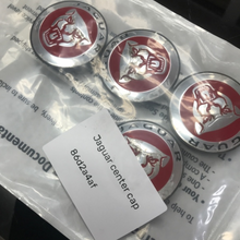 Load image into Gallery viewer, Set of 4 Jaguar Center Cap AW9M-1A096-AA Red Logo 86d2a4af