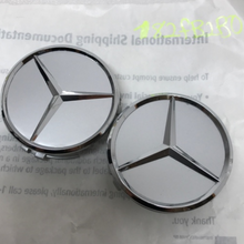Load image into Gallery viewer, SET OF 2 CENTER CAPS Mercedes Benz A1714000125 75 MM 182fb2b0