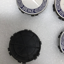 Load image into Gallery viewer, Set of 4 Mercedes 75MM Classic Dark Blue Wheel Center Hub Caps AMG d310b681