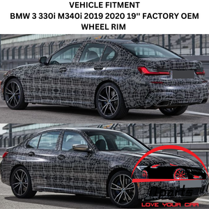 BMW 330i M340i 2019 2020 19" FACTORY OEM WHEEL RIM 96621 86498 36118089892