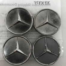 Load image into Gallery viewer, 4x for Mercedes-Benz Matte Black Wheel Center Hub Caps 75mm 758deb1e
