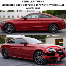 Load image into Gallery viewer, MERCEDES BENZ C-CLASS 2015-2020 19 INCH ALLOY RIM WHEEL FACTORY OEM FRONT 85374