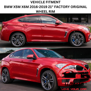 BMW X5M X6M 2016-2019 21" FACTORY OEM REAR WHEEL RIM 86195 36112284653