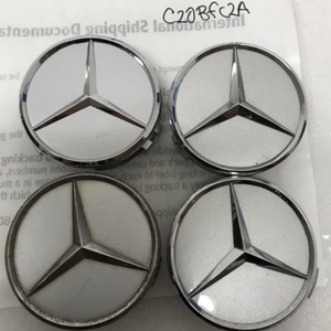 4x for Mercedes-Benz Silver Wheel Center Hub Caps 75mm c20bfc2a