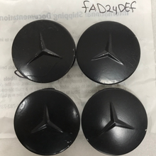 Load image into Gallery viewer, Set of 4 Mercedes 75MM Center Hub Caps AMG Black A1714000025 fad24def