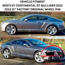 Load image into Gallery viewer, SET OF 4 BENTLEY CONTINENTAL GT MULLINER 2012 2013 21&#39;&#39; FACTORY OEM RIMS 97067