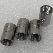 Load image into Gallery viewer, Set of 4 Universal Mazda Silver Wheel Stem Air Valve Caps 47000ac9