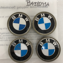Load image into Gallery viewer, Set of 4 BMW wheel center caps 3 &amp; 5 &amp; 7 series 6768640 68mm b438d91a