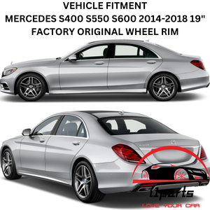 MERCEDES S550 2014-2018 19" FACTORY OEM FRONT AMG WHEEL RIM 85348 A2224010000