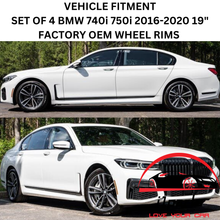 Load image into Gallery viewer, SET OF 4 BMW 740i 750i 2016-2019 19&quot; FACTORY ORIGINAL WHEEL RIM 86275 86278