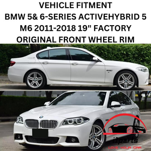 BMW 5&6-SERIES ACTIVEHYBRID 5 M6 2011-2018 19" FACTORY OEM FRONT WHEEL RIM 71414