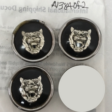 Load image into Gallery viewer, Set of 3 Jaguar Black Wheel Emblem Center Hub Cap MXD6249CA a13840f2