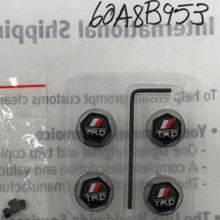 Load image into Gallery viewer, Set of 4 TRD Racing Development Tire Valve Stem Caps For Car with key 60a8b953