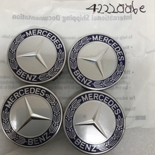 Load image into Gallery viewer, Set of 4 Mercedes 75MM Classic Dark Blue Wheel Center Hub Caps 4222aa6e