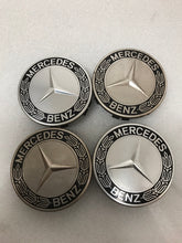 Load image into Gallery viewer, Set of 4 Mercedes 75MM Classic Dark Blue Wheel Center Hub Caps c2c798ed