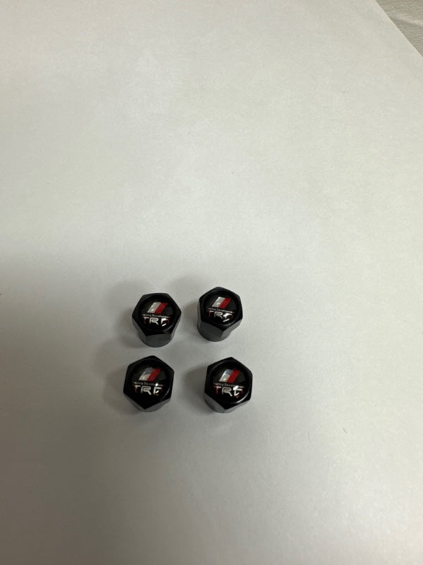 Set of 4 Universal  Trd Black Wheel Stem Air Valve Caps 45fe5db6black