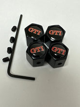 Load image into Gallery viewer, Set of 4 Universal GTI Wheel Stem Air Valve Caps Anti-theft Cover Kit 1f3a4478