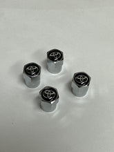 Load image into Gallery viewer, Set of 3 Universal Toyota Silver Wheel Stem Air Valve Caps 319a3c76