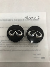 Load image into Gallery viewer, Set of 2 Infiniti Black Center Cap 40343-1CA4A 63mm