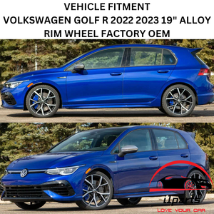 VOLKSWAGEN GOLF R 2022 2023 19" ALLOY RIM WHEEL FACTORY OEM 95412