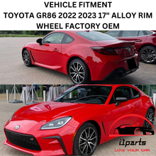 Load image into Gallery viewer, TOYOTA GR86 SUBARU BRZ 2022 2023 17&quot; ALLOY RIM WHEEL FACTORY OEM 75278