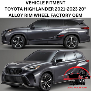 TOYOTA HIGHLANDER 2021-2023 20" ALLOY RIM WHEEL FACTORY OEM 96968