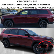 Load image into Gallery viewer, JEEP GRAND CHEROKEE, GRAND CHEROKEE L  2021-2023 20&quot; ALLOY RIM WHEEL FACTORY OEM