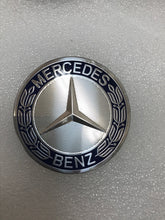 Load image into Gallery viewer, Set of 5 Mercedes 75mm Wheel Center Caps Emblem Logo Dark Blue 5921ebd8