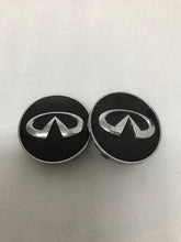 Load image into Gallery viewer, Set of 2 Infiniti Black Center Cap 40343-1CA4A 63mm