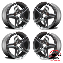 Load image into Gallery viewer, SET OF 4 MERCEDES S-CLASS 2008 2009 20&quot; FACTORY ORIGINAL STAGGERED WHEELS RIMS