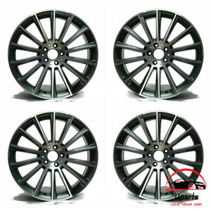 SET OF 4 MERCEDES CLS-SL-CLASS 2015-2018 19" FACTORY OEM STAGGERED WHEELS RIMS