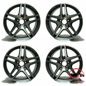 SET OF 4 MERCEDES S400 S550 S600 2014-2018 19" FACTORY OEM STAGGERED WHEELS RIMS