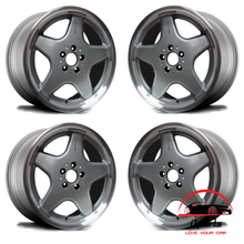 Load image into Gallery viewer, SET OF 4 MERCEDES SL-CLASS 2000-2002 18" FACTORY ORIGINAL STAGGERED WHEELS RIMS