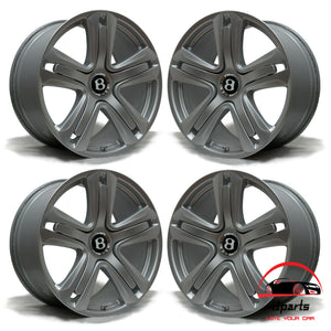 SET OF 4 BENTLEY CONTINENTAL GT GTC 2012 2013 2014 20" FACTORY OEM WHEELS RIMS WITH CENTER CAPS