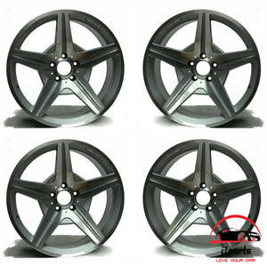 SET OF 4 MERCEDES SL-CLASS 2009-2012 19" FACTORY OEM STAGGERED WHEELS RIMS