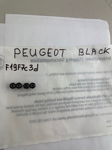 Set of 4 Universal Peugeot Black Wheel Stem Air Valve Caps f19f7c3d